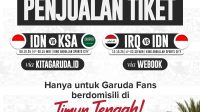 Harga Tiket Timnas Indonesia vs Arab Saudi dan Irak Mulai Rp 30 Ribu!