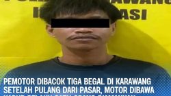 Pelaku Pembacokan dan Curanmor di Karawang Ditangkap, Dua Buron